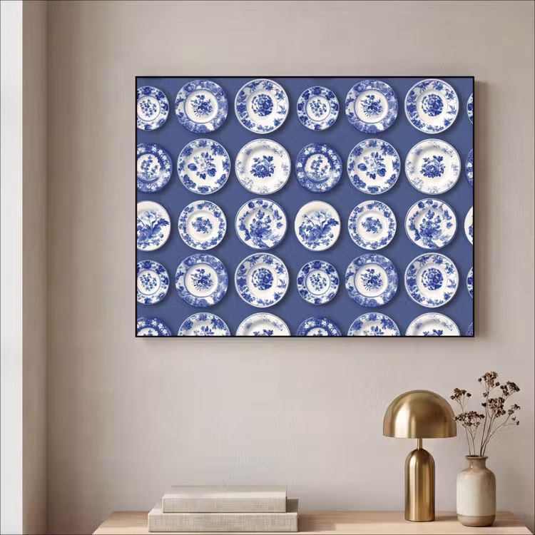 Art Frame - Borden - Floraal - Blauw — 5