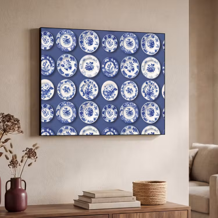 Art Frame - Borden - Floraal - Blauw — 7