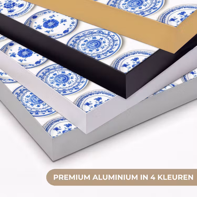 Art Frame - Borden - Bloemen - Patroon - Blauw — 2