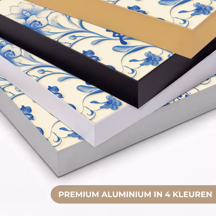 Art Frame - Vlinders - Bloemen - Blauw - Botanisch — 2