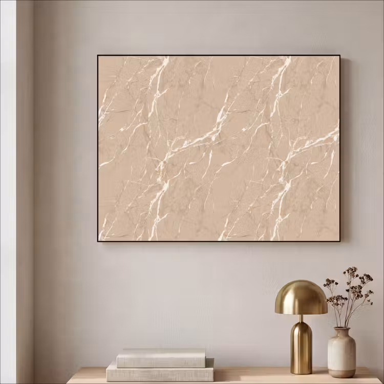 Art Frame - Beige - Marmer - Organisch - Wit — 5