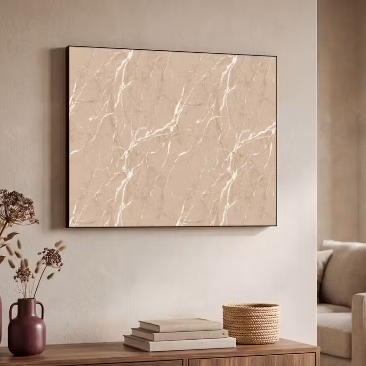 Art Frame - Beige - Marmer - Organisch - Wit — 7