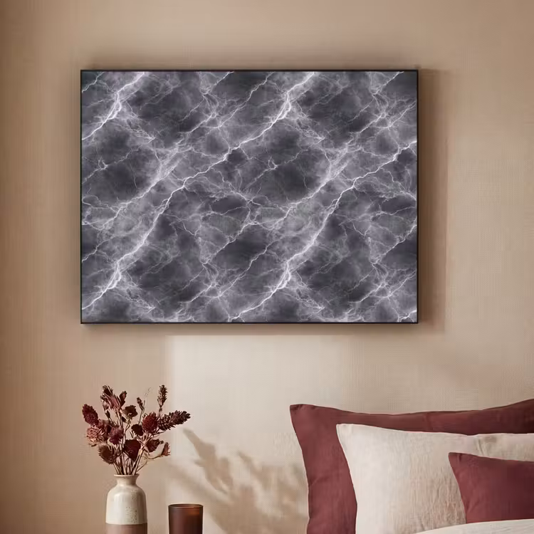Art Frame - Donkergrijs - Bliksem - Marmer — 3