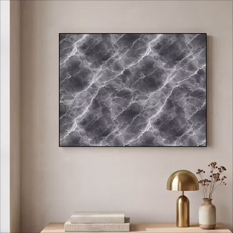 Art Frame - Donkergrijs - Bliksem - Marmer — 5