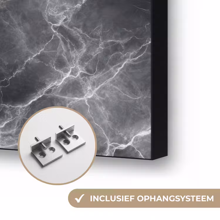 Art Frame - Donkergrijs - Bliksem - Marmer — 6