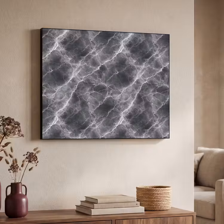 Art Frame - Donkergrijs - Bliksem - Marmer — 7