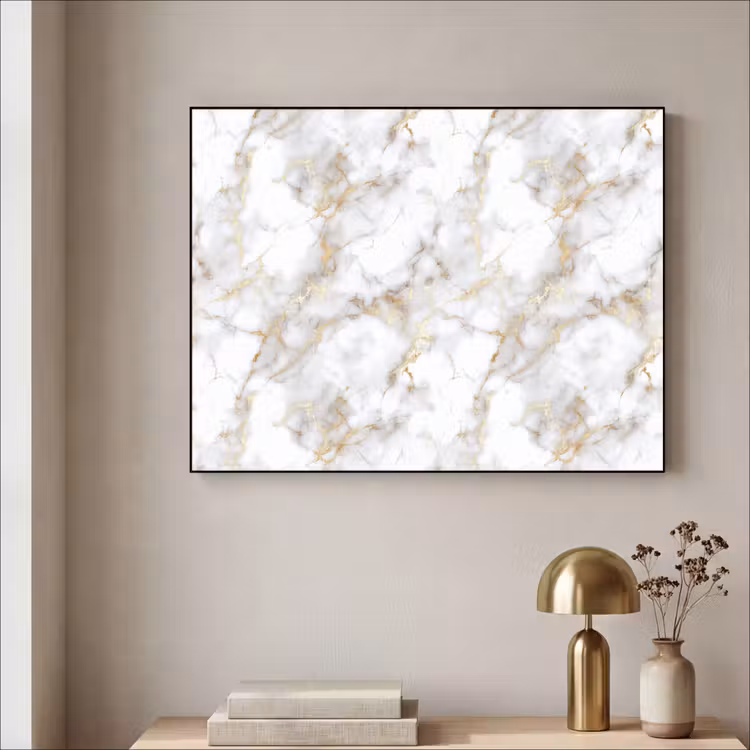 Art Frame - Gouden aders - Marmer - Wit — 5