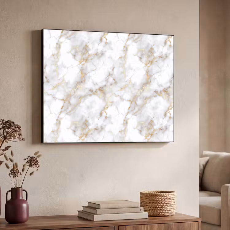 Art Frame - Gouden aders - Marmer - Wit — 7