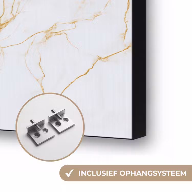 Art Frame - Wit - Marmer - Goud - Luxueus — 6