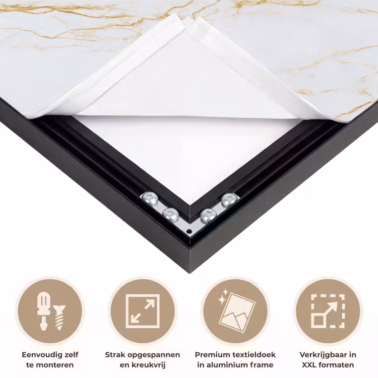 Art Frame - Wit - Marmer - Goud - Luxueus — 8