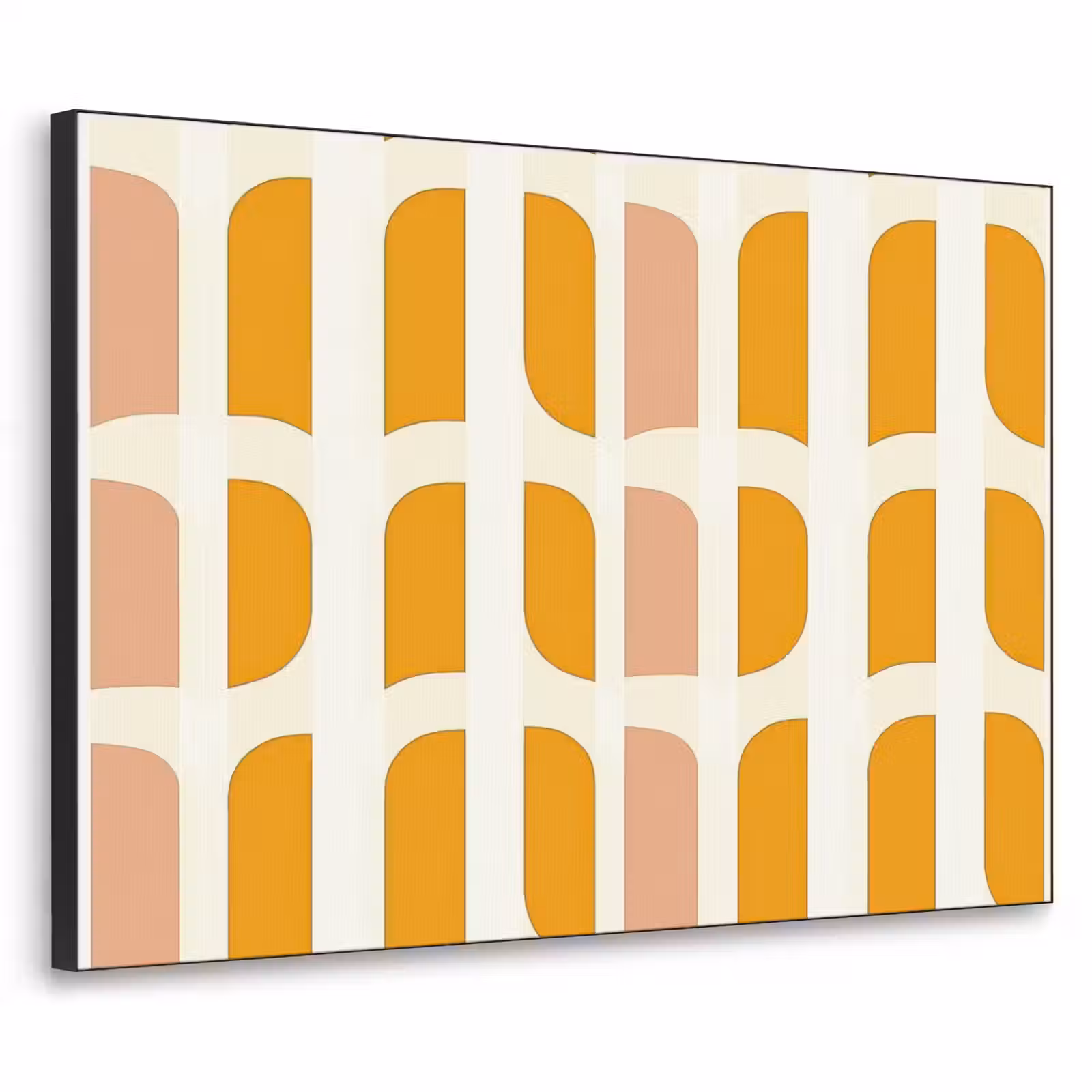 Art Frame - Geometrisch - Patroon - Geel - Roze — 1