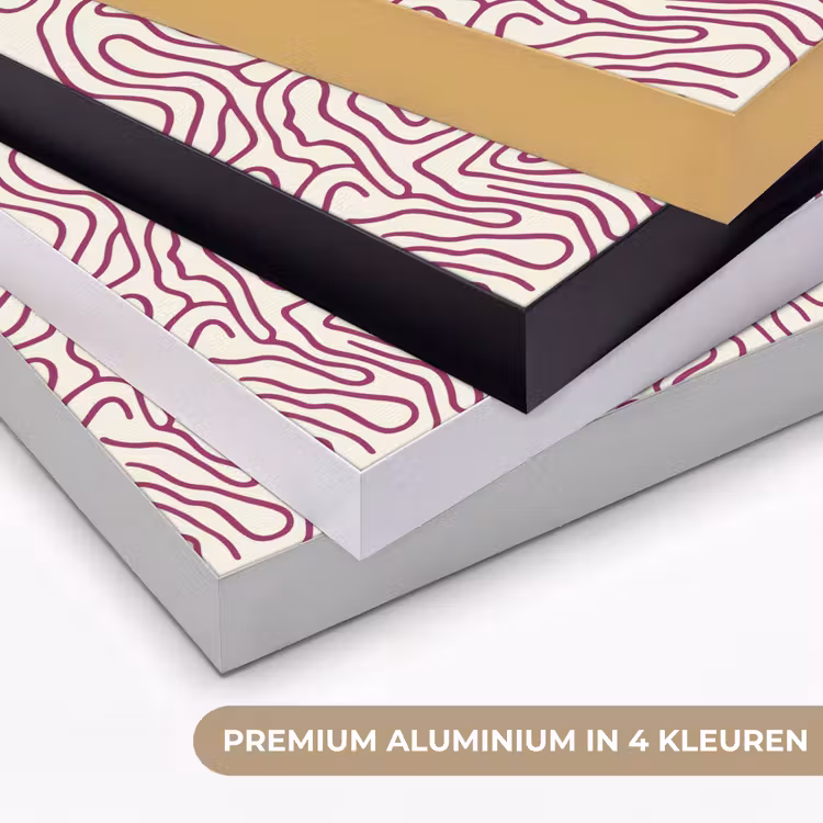 Art Frame - Kronkelende lijn - Magenta - Crème — 2
