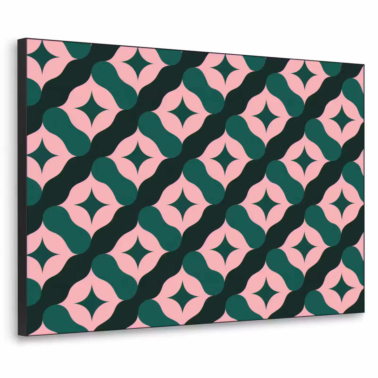 Art Frame - Groen - Roze - Retro - Sterren — 1