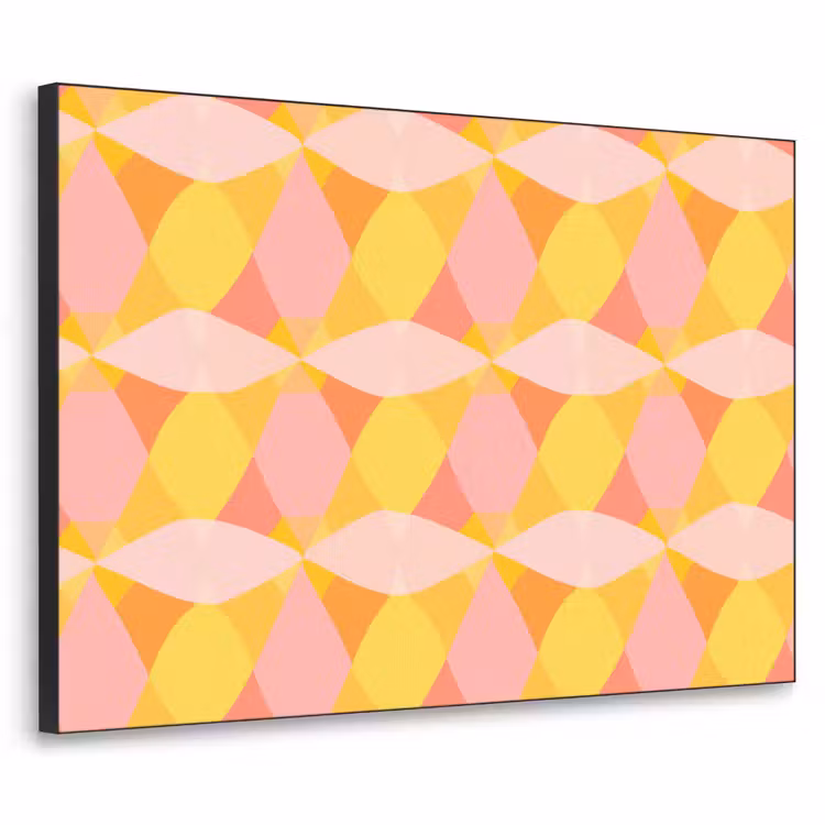 Art Frame - Kleurrijk - Ruitpatroon - Bladvormen — 1