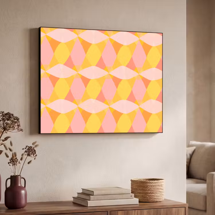 Art Frame - Kleurrijk - Ruitpatroon - Bladvormen — 7