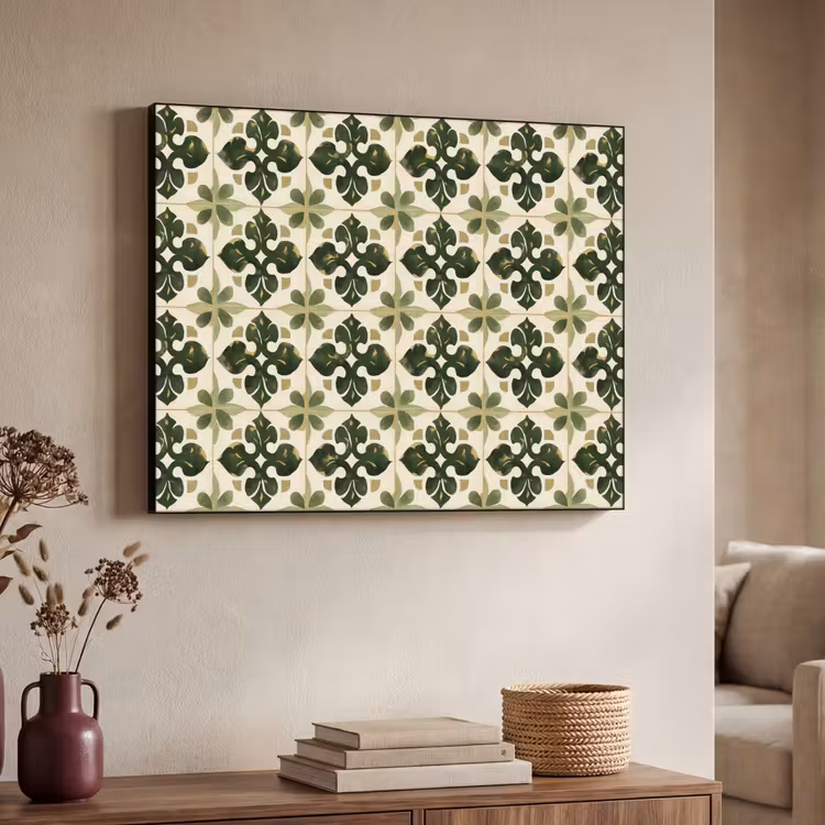 Art Frame - Patroon - Tegel - Groen — 7