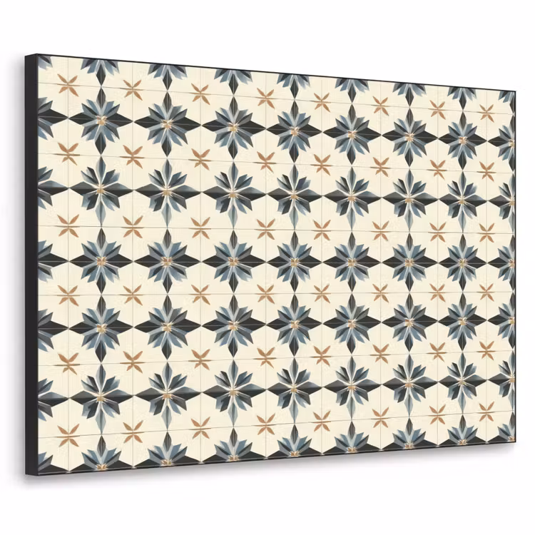Art Frame - Sierlijk - Ornament - Blauw — 1