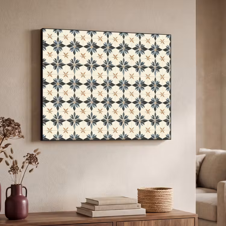 Art Frame - Sierlijk - Ornament - Blauw — 7