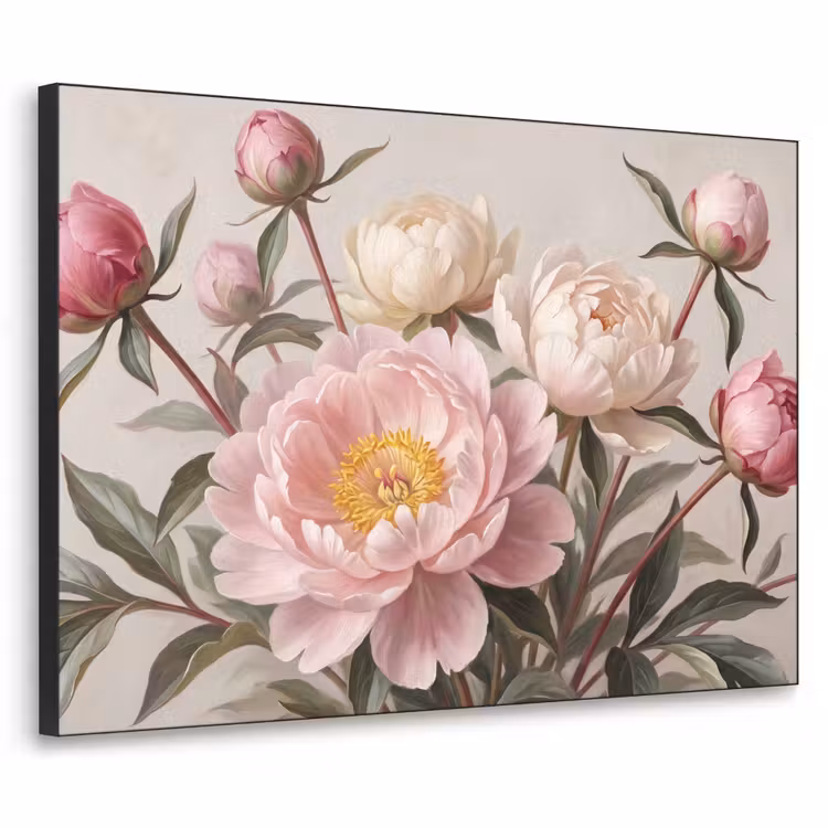 Art Frame - Pioenrozen - Boeket - Roze