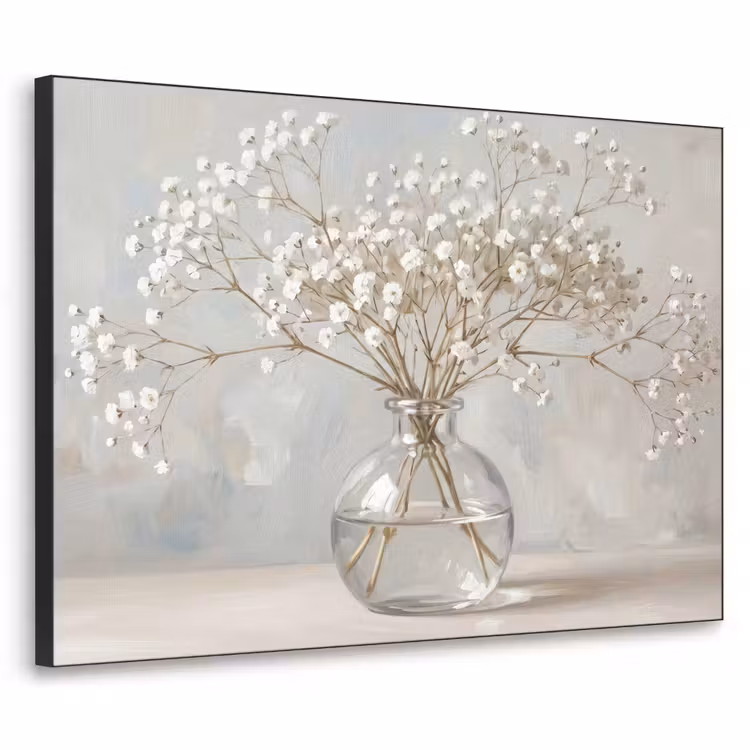 Art Frame - Vaas - Gipskruid - Wit