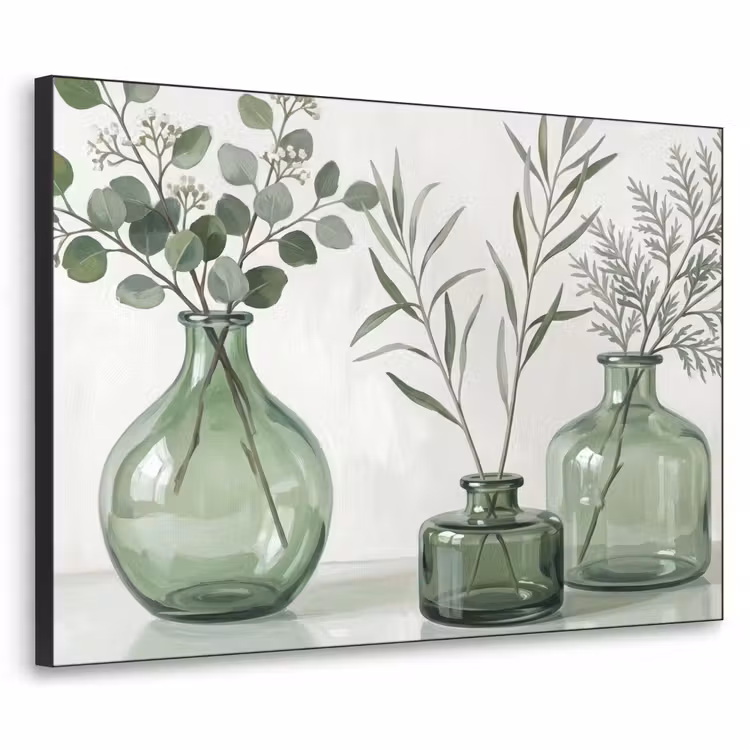 Art Frame - Vazen - Bladeren - Groen