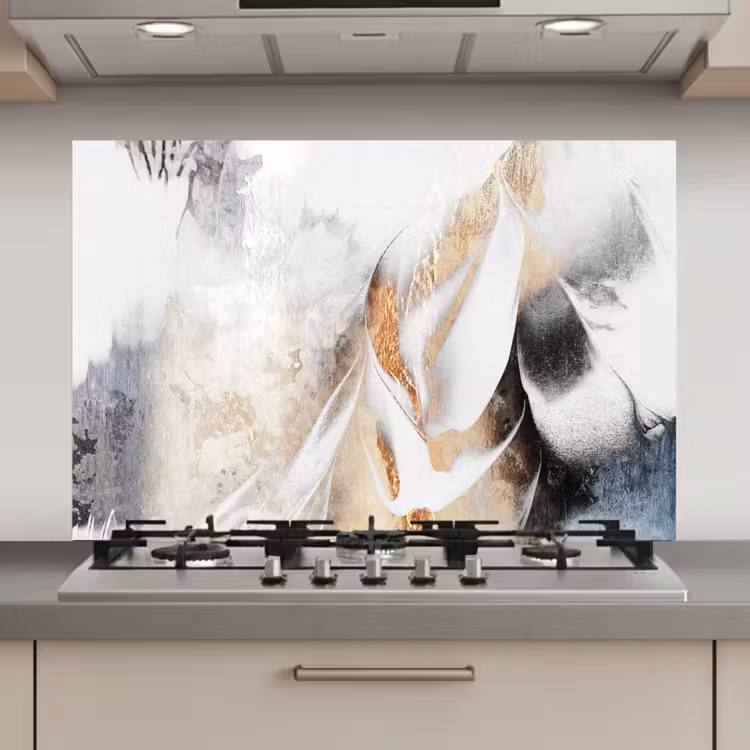 Spatscherm keuken - Abstract - Gold - Design - Luxe — 1