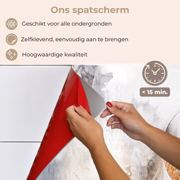 Spatscherm keuken - Abstract - Gold - Design - Luxe — 4