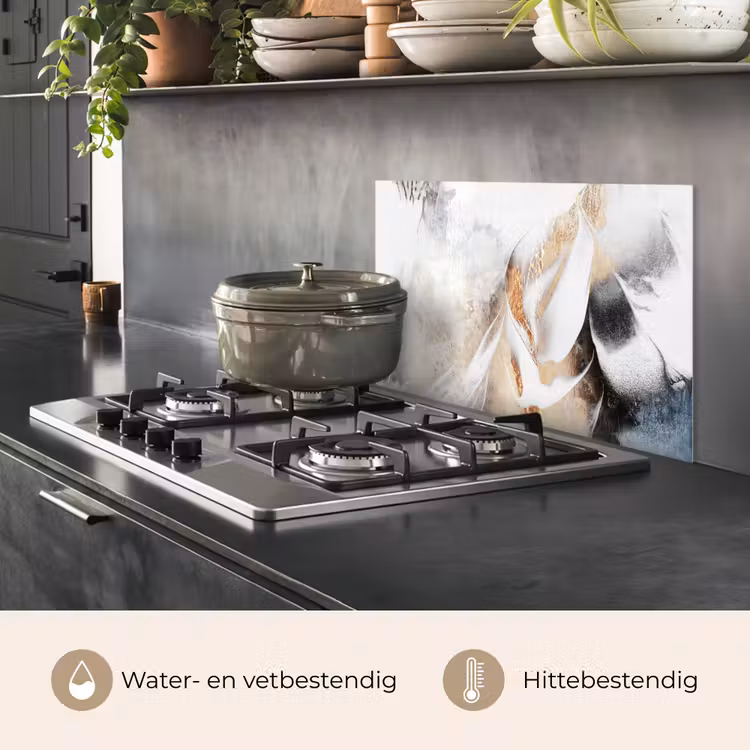 Spatscherm keuken - Abstract - Gold - Design - Luxe — 7