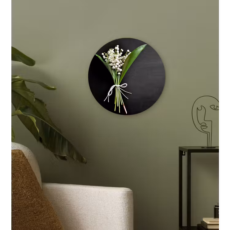 Muurcirkel - Lelietjes van dalen - Bloemen - Stilleven - Flora — 3