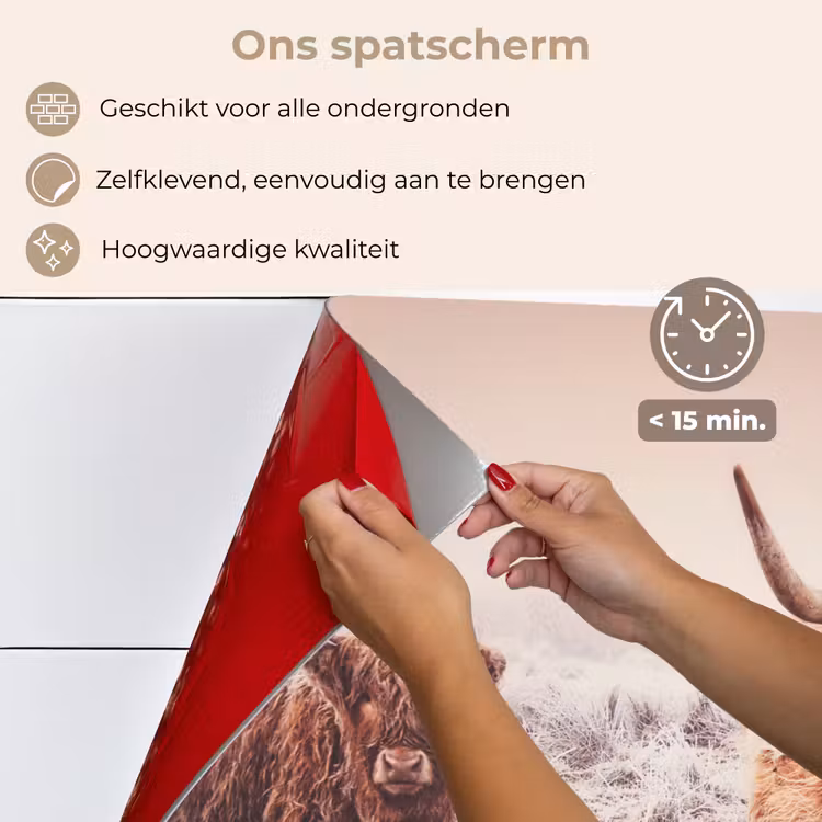 Spatscherm keuken - Schotse hooglanders - Licht - Lucht - Natuur — 4