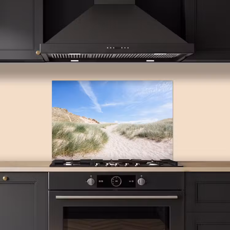 Spatscherm keuken - Strand - Duin - Gras — 2