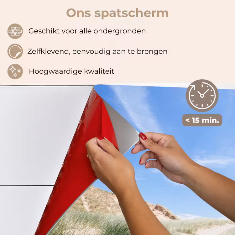 Spatscherm keuken - Strand - Duin - Gras — 4