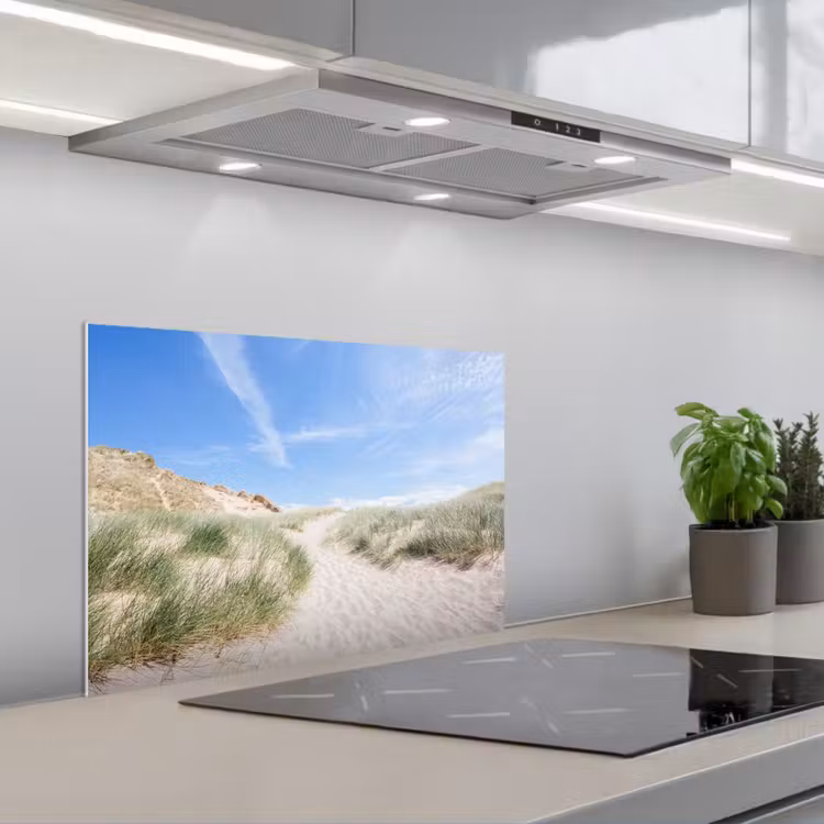 Spatscherm keuken - Strand - Duin - Gras — 5
