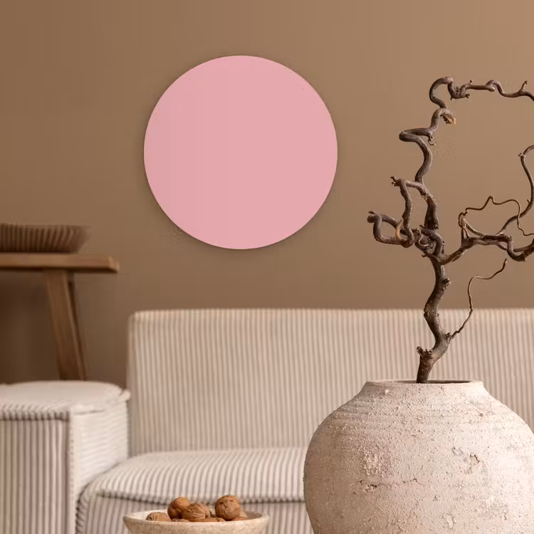 Muurcirkel - Roze - Kleuren - Interieur - Effen - Kleur — 2