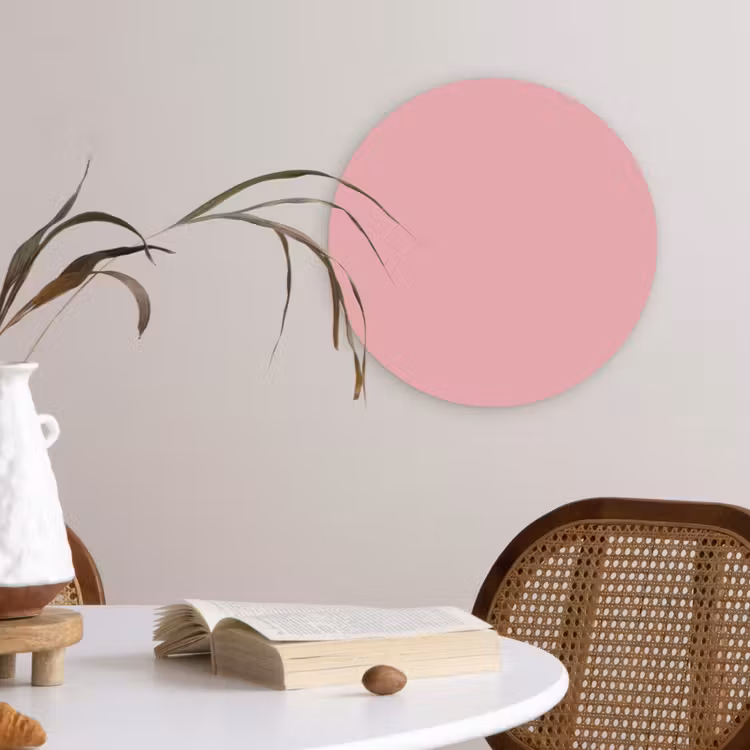 Muurcirkel - Roze - Kleuren - Interieur - Effen - Kleur — 4