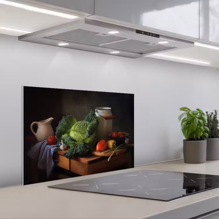 Spatscherm keuken - Stilleven - Groente - Kleuren — 5