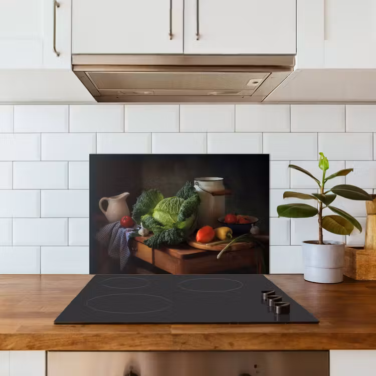 Spatscherm keuken - Stilleven - Groente - Kleuren — 6