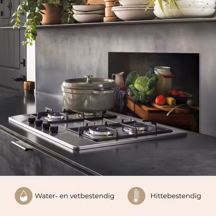 Spatscherm keuken - Stilleven - Groente - Kleuren — 7