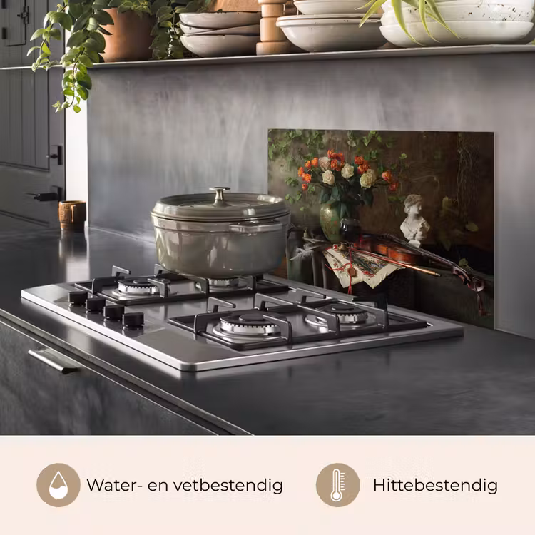 Spatscherm keuken - Bloemen - Viool - Stilleven — 7