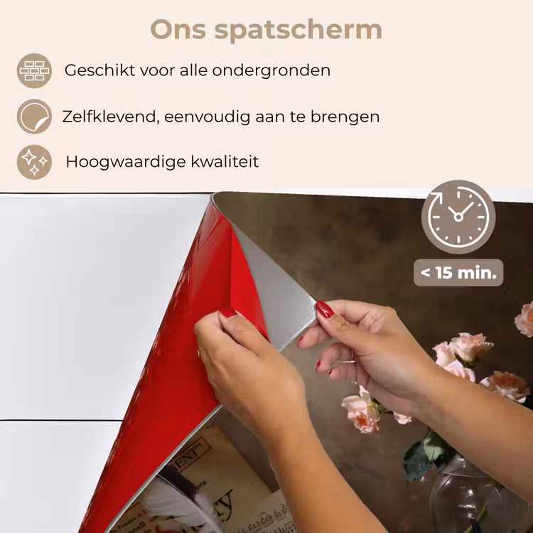 Spatscherm keuken - Viool - Rozen - Roze - Bloemen - Stilleven — 4
