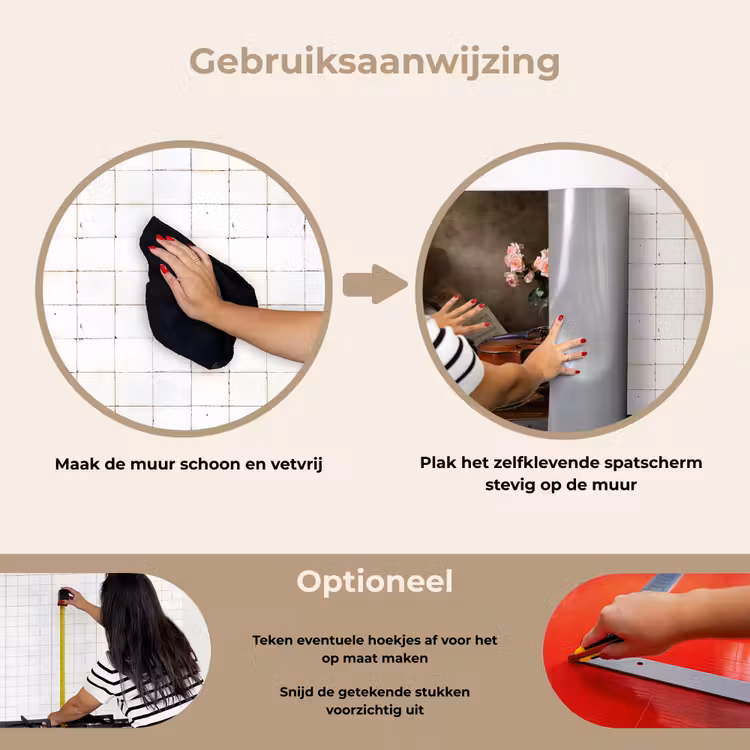 Spatscherm keuken - Viool - Rozen - Roze - Bloemen - Stilleven — 8