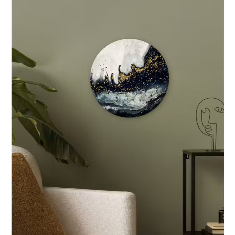 Muurcirkel - Marmer - Abstract - Goud - Luxe — 3