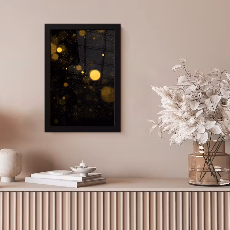 Poster met lijst - Goud - Abstract - Luxe - Zwart — 5