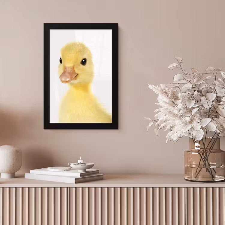 Poster met lijst - Eend - Kuiken - Lief - Kinderen - Meisjes - Jongens — 5