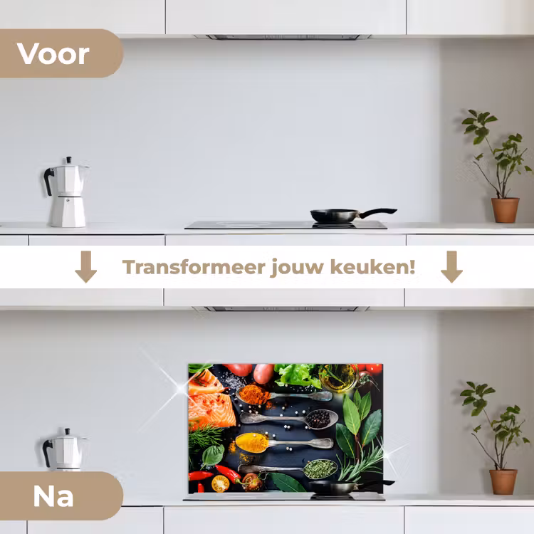 Spatscherm keuken - Kruiden - Lepels - Keuken - Specerijen — 3
