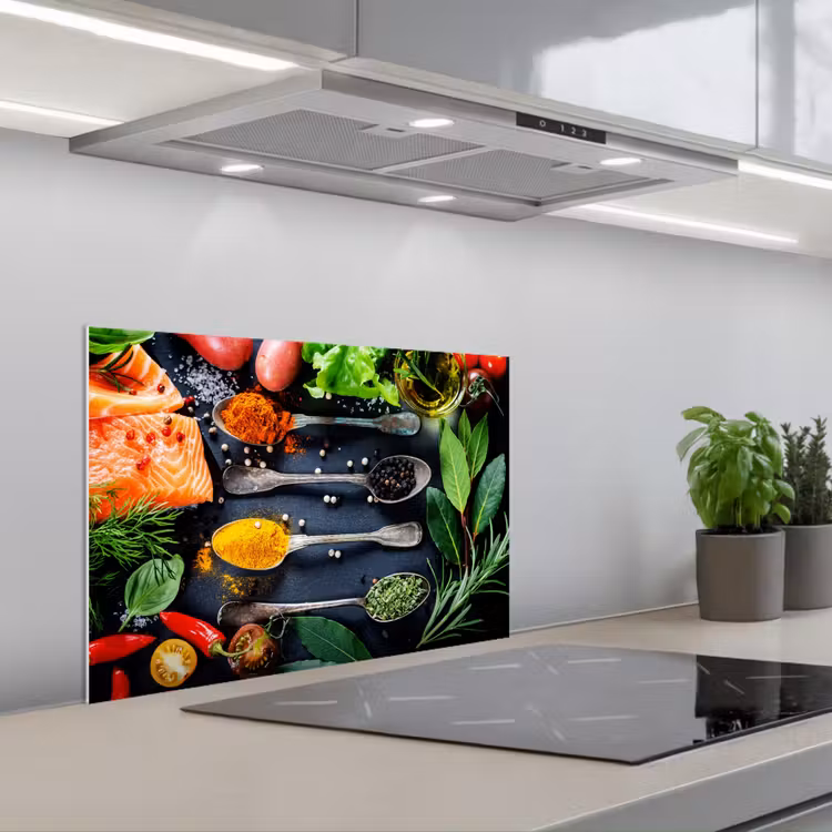 Spatscherm keuken - Kruiden - Lepels - Keuken - Specerijen — 5
