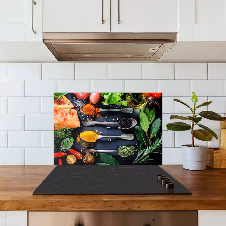 Spatscherm keuken - Kruiden - Lepels - Keuken - Specerijen — 6