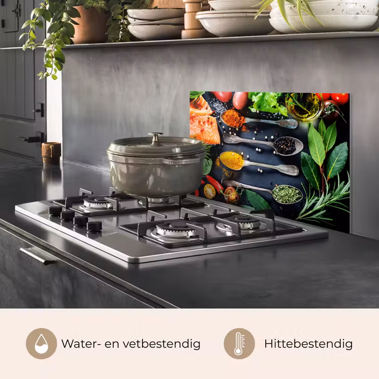 Spatscherm keuken - Kruiden - Lepels - Keuken - Specerijen — 7