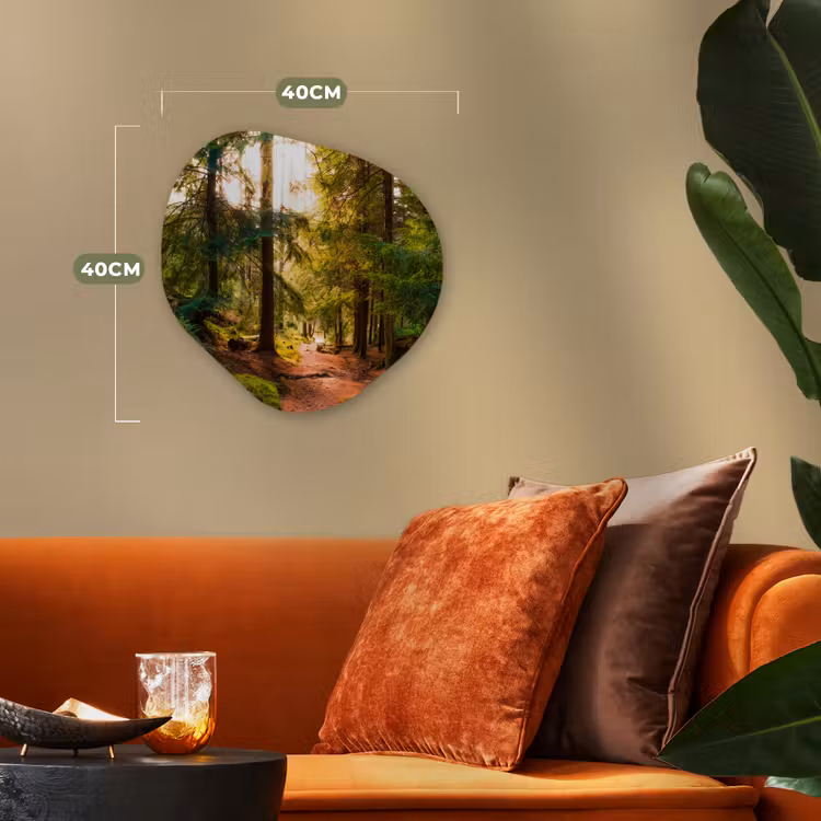 Organische Formen – Aluminium – Bos - Pad - Bomen - Groen - Zon - Natuur — 4