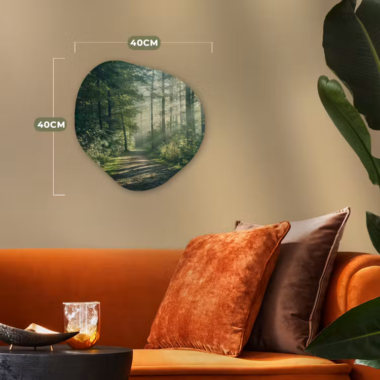 Organische Formen – Aluminium – Bos - Pad - Zon - Bomen - Groen - Natuur — 4